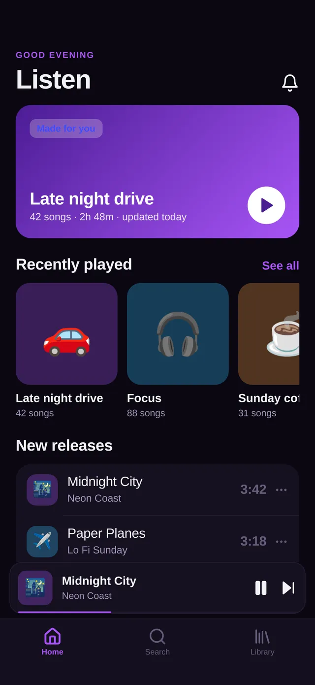 Wave — Music Player