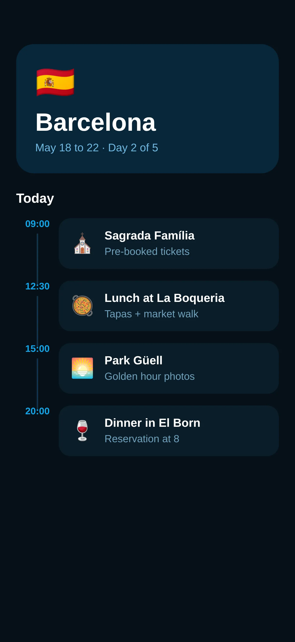 Roam — Trip Planner preview 1
