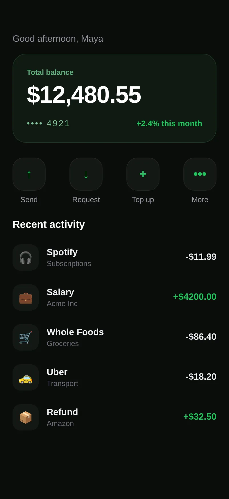 Vault — Wallet preview 1