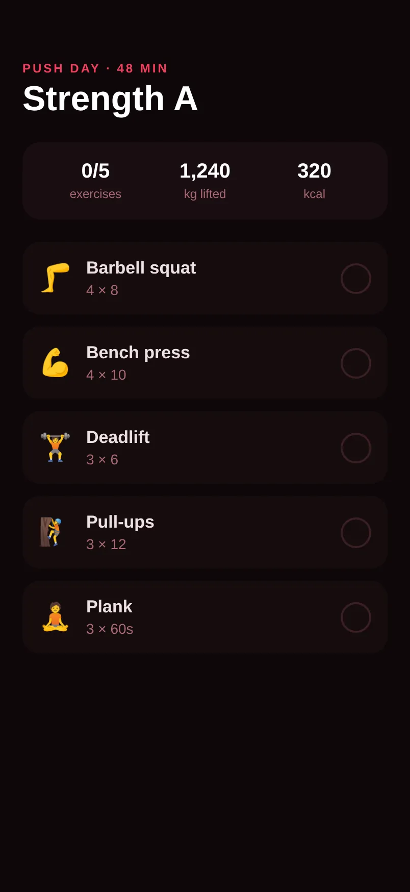 Forge — Workout preview 1